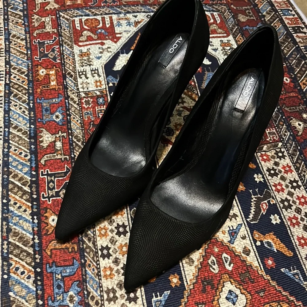 Aldo black heels size 8.5